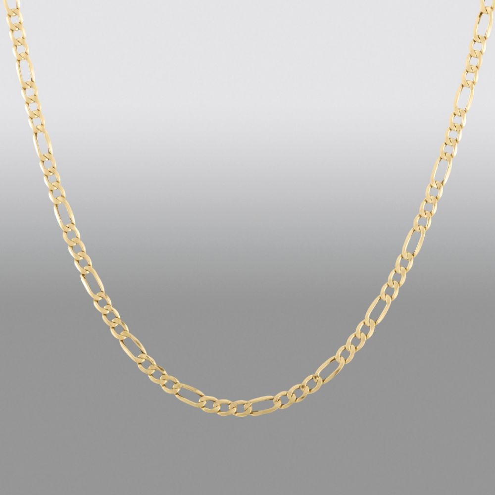 14kt Gold D/C 24" 80 Hollow Figaro Necklace at Sears.com