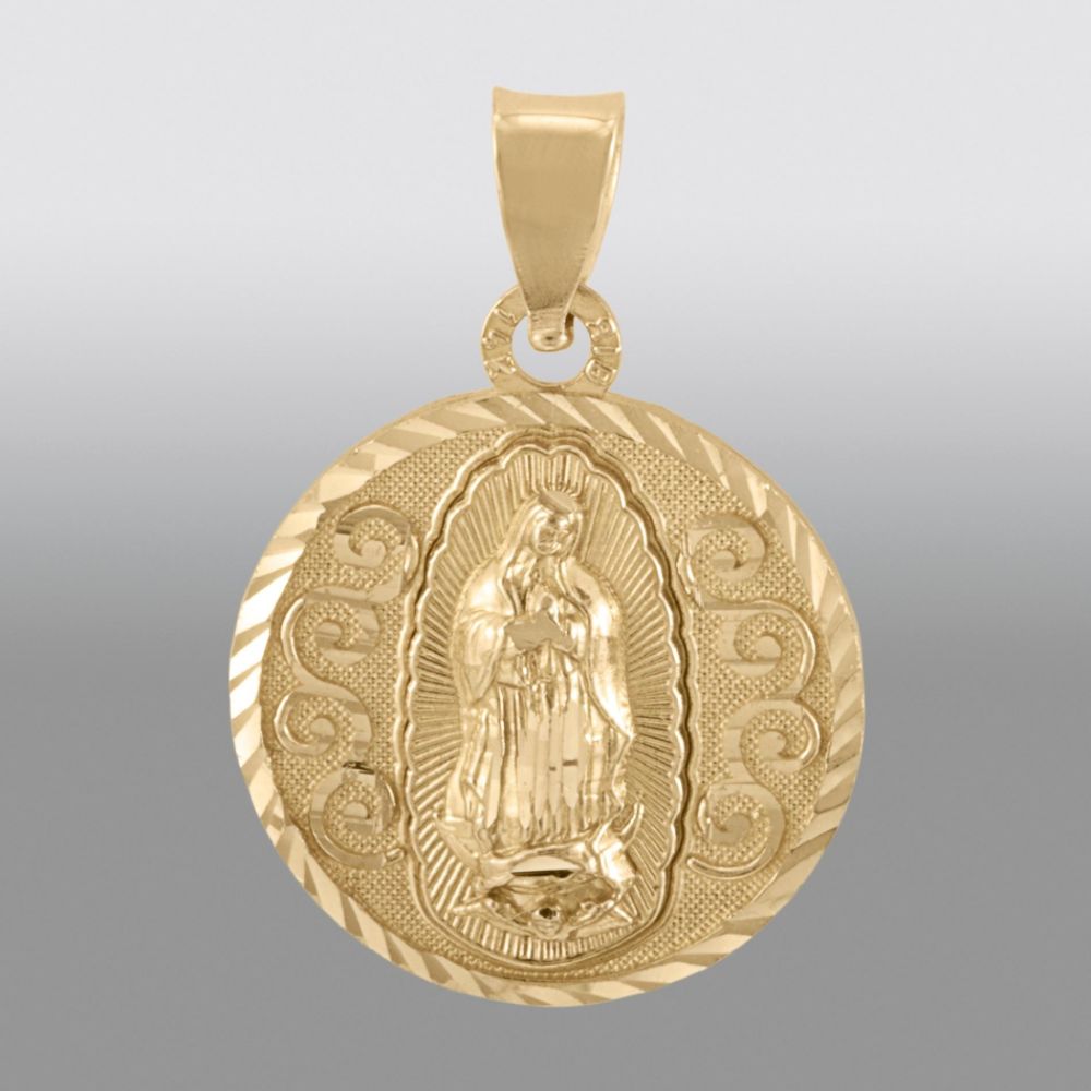 14K Yellow Gold 2-sided Guadalupe-Gran Poder Medal at Sears.com