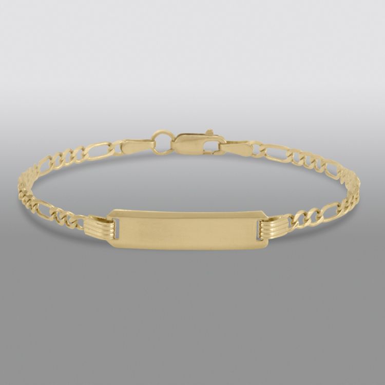 Childs 14K Yellow Gold Figaro 5.5" ID Bracelet at Sears.com