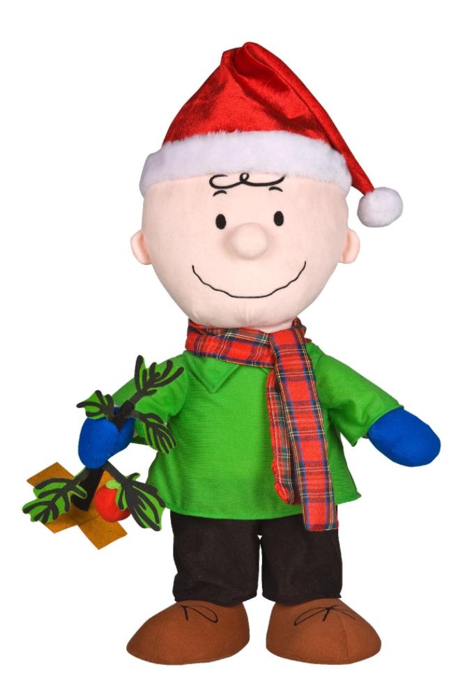 Peanuts Plush Holiday Porch Greeter - Charlie Brown 