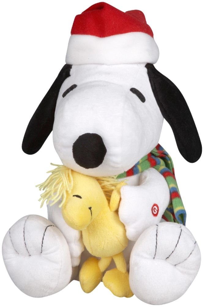Peanuts Holiday Plush Animated Ear Flapping Snoopy Decoration 