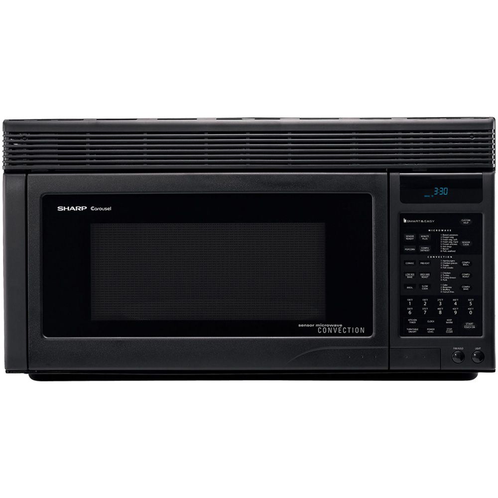 Sharp R1875T 1.1 Cu. Ft. 850W OTR Convection Microwave - Black