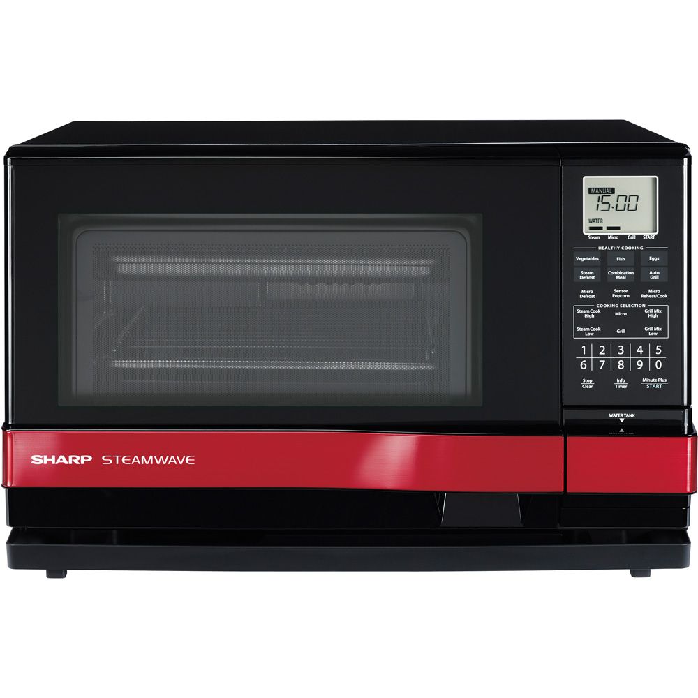 Sharp AX-1100R 1.0 Cu. Ft. 900W Steamwave with Red Handle at Kmart.com