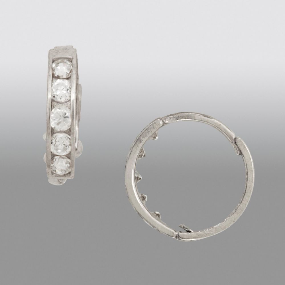 14K Gold Cubic Zirconia Hoop Earrings at Sears.com