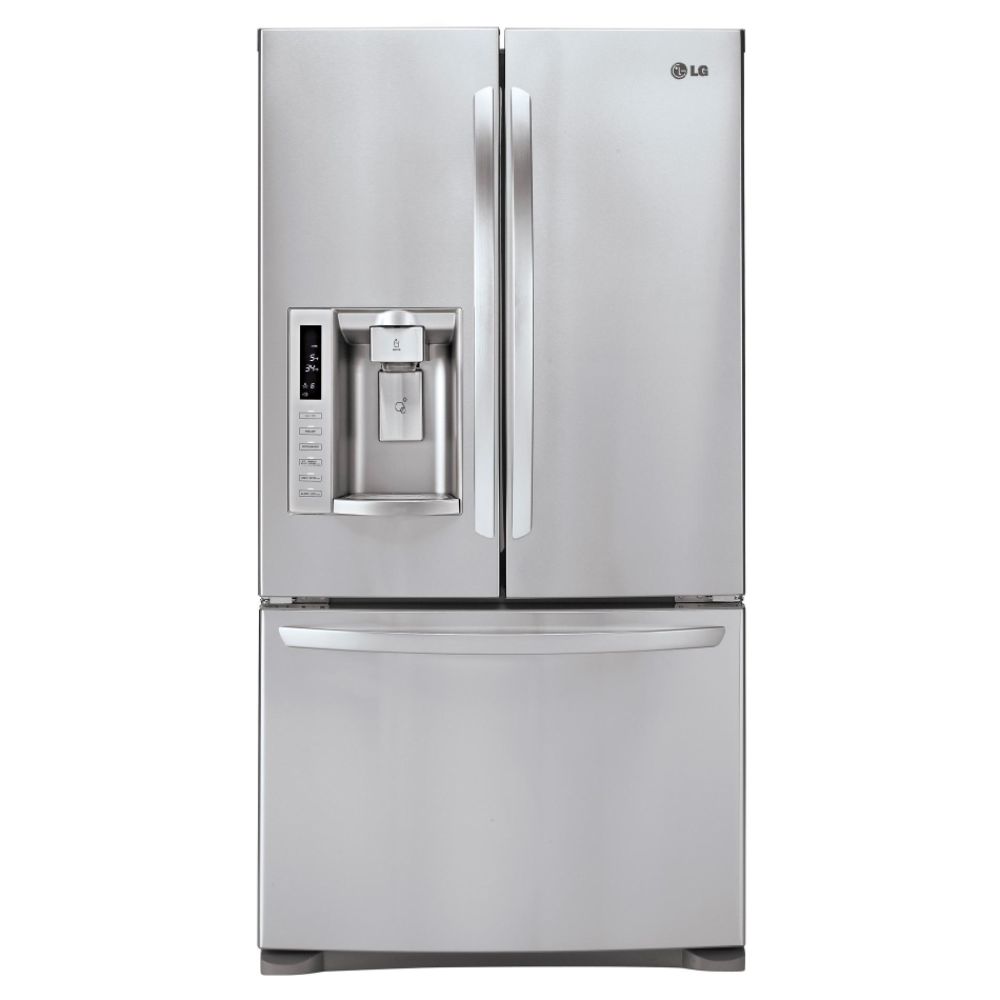 LG 27.6 cu. ft. French-Door Bottom-Freezer Refrigerator with Smart Cooling &...