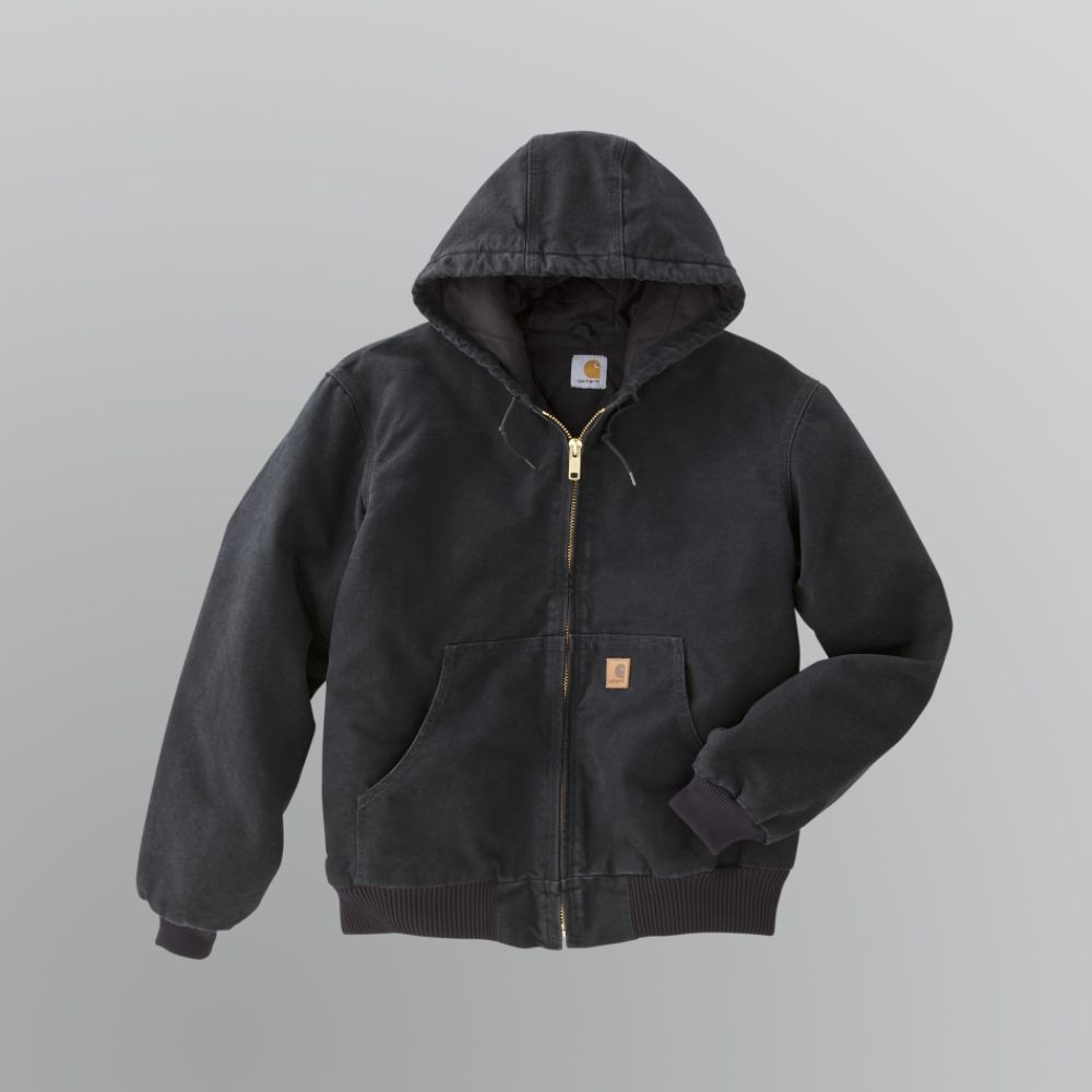 Carhartt Young Mens Duck Hooded Jacket - Sandstone