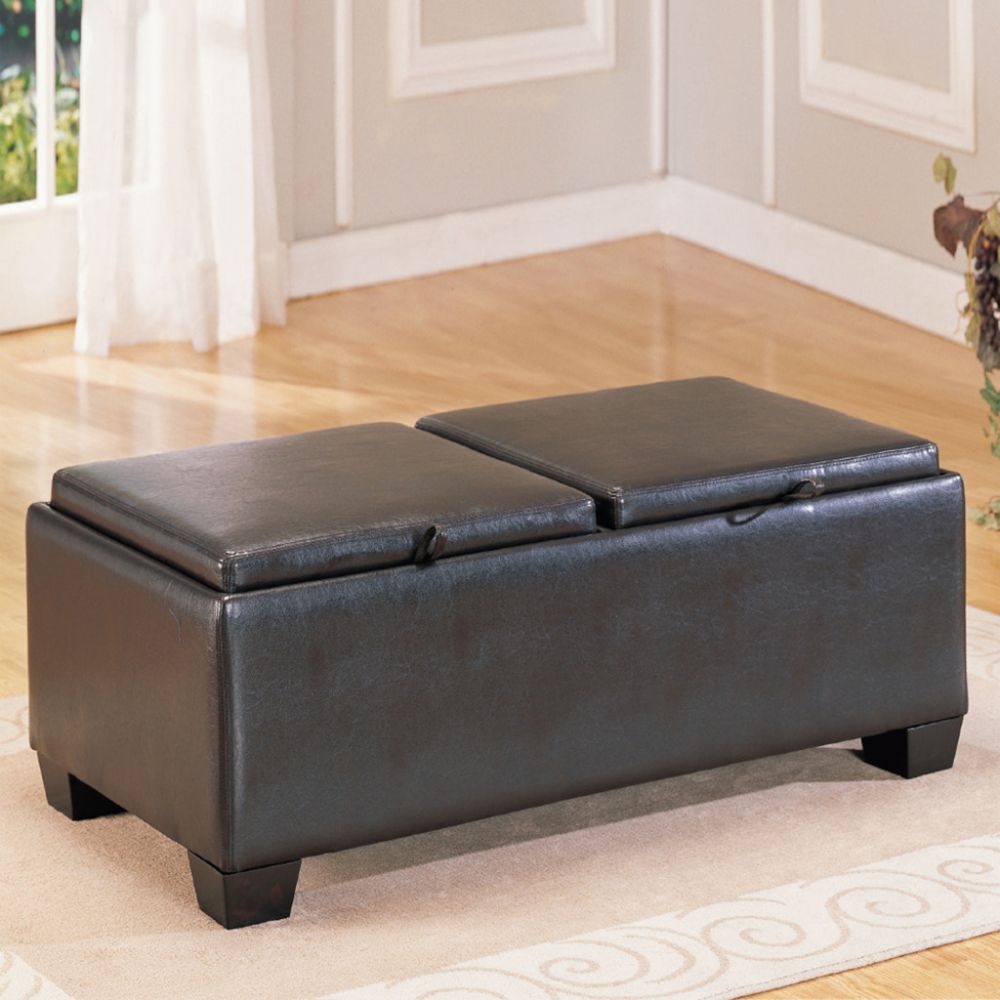 Oxford Creek Storage Ottoman in Espresso