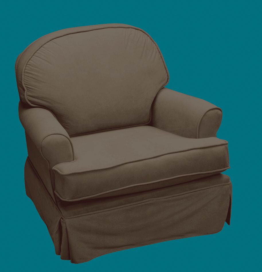 The Rockabye Glider Co Round Back Glider Chocolate Micro Fiber at Sears.com