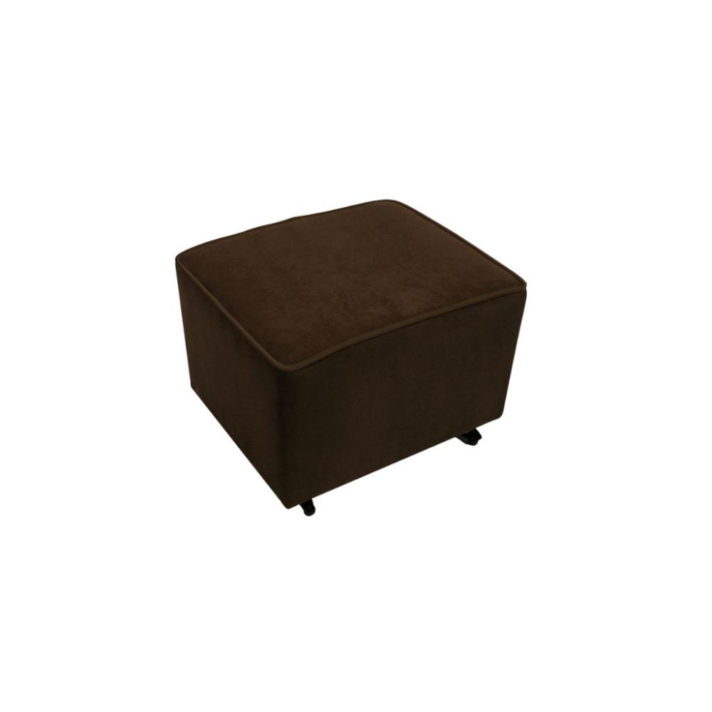 The Rockabye Glider Co Vida Gliding Ottoman Chocolate Bella Velvet