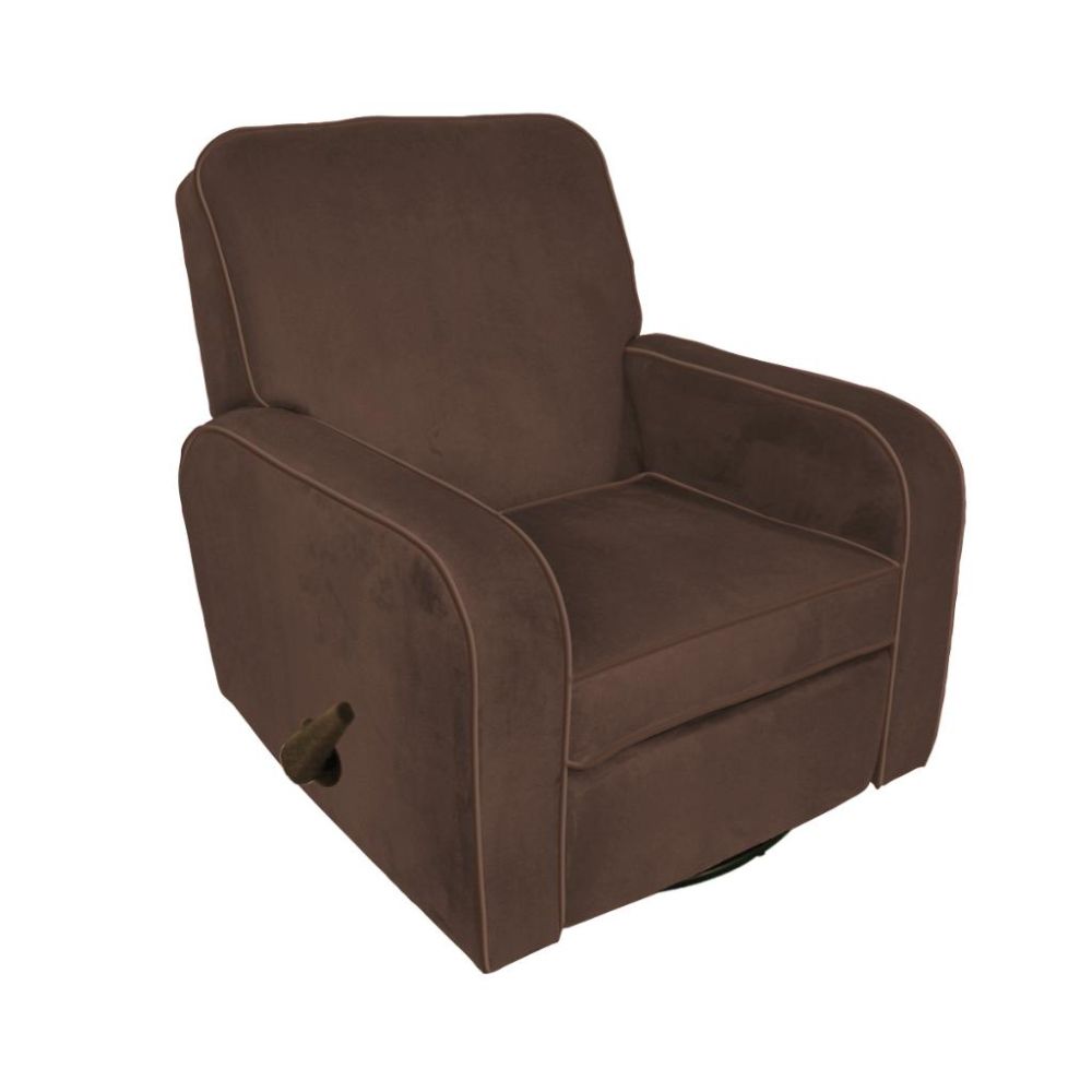 The Rockabye Glider Co Sunny Recliner Chocolate Micro