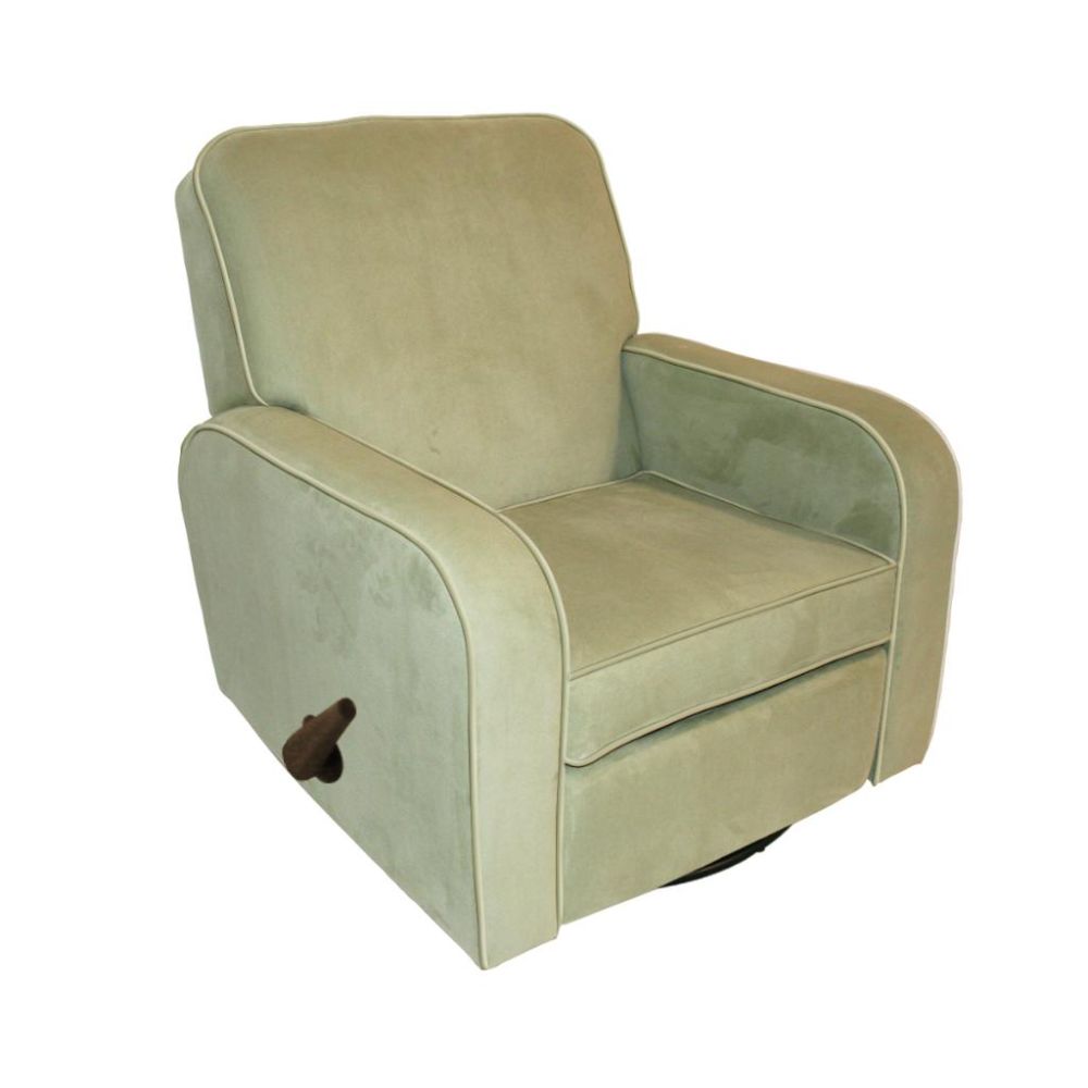 The Rockabye Glider Co Sunny Recliner Buckwheat Bella Velvet