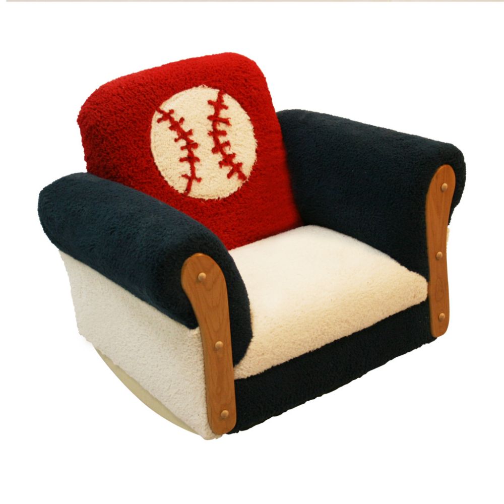 Baseball Bean  Chair on Magical Harmony Kids Baseball Deluxe Rocker