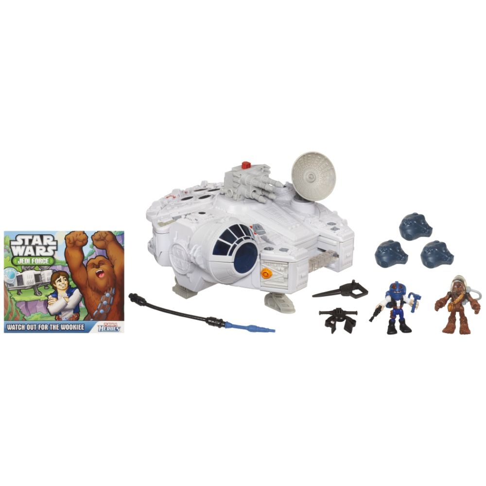 Star Wars ® PLAYSKOOL HEROES™* Jedi Force MILLENNIUM FALCON™ with HAN SOLO™ & CHEWBACCA™ Set at Sears.com