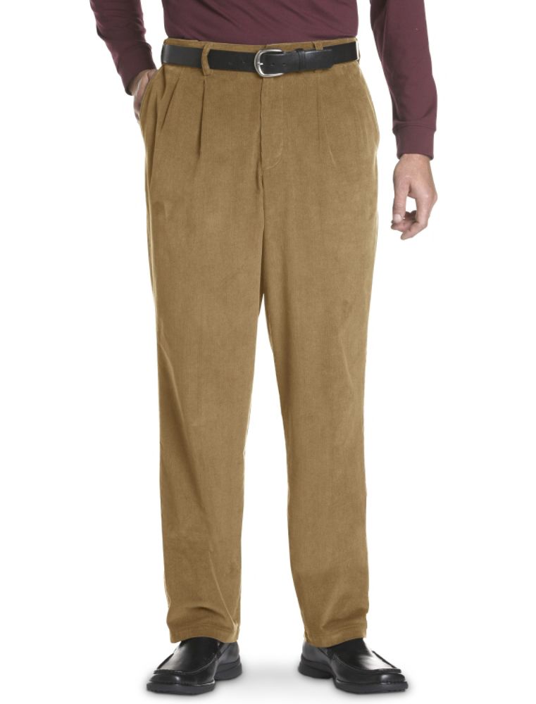 Oak Hill Waist-Relaxer® Pleated Corduroy Pants at Kmart.com