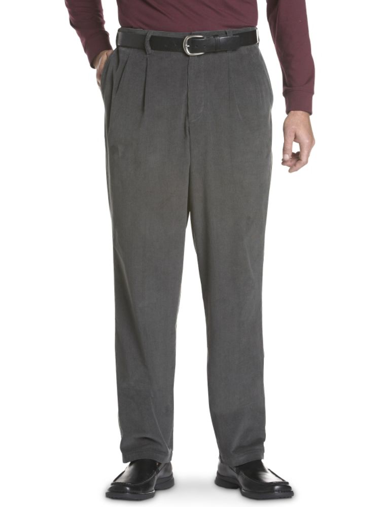 Oak Hill Waist-Relaxer® Pleated Corduroy Pants at Kmart.com