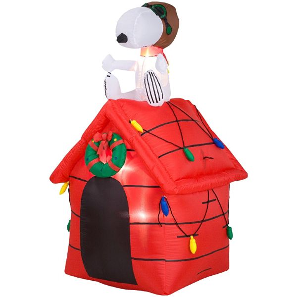 Peanuts Airblown Snoopy on Dog House