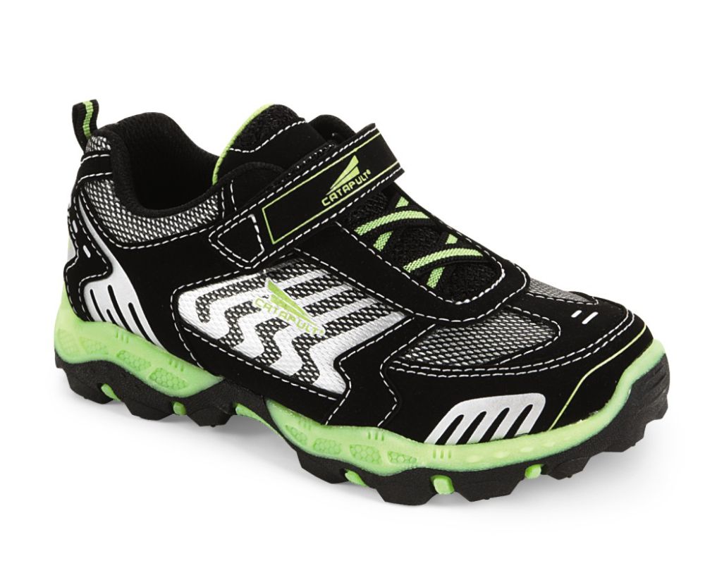 CATAPULT Boy's Len Rugged Glow-In-The-Dark Gym Shoe - Black at Kmart.com