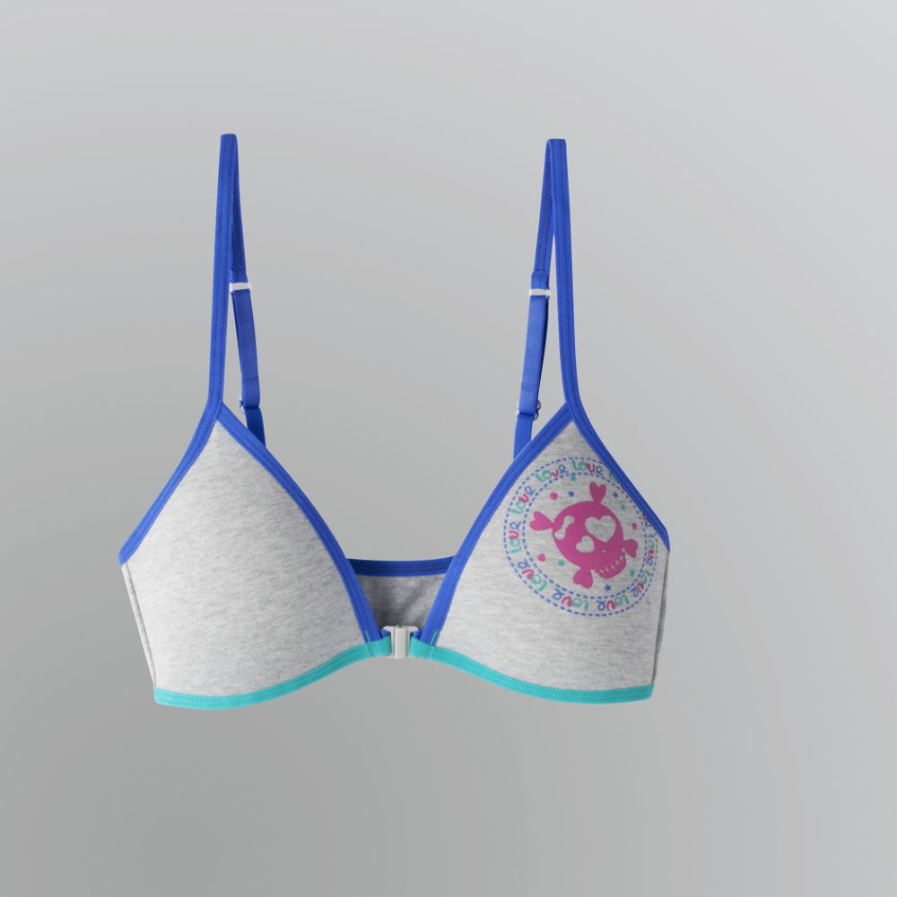 Joe Boxer Girl's 7-16 Skull Love Front-Close Bra at Sears.com