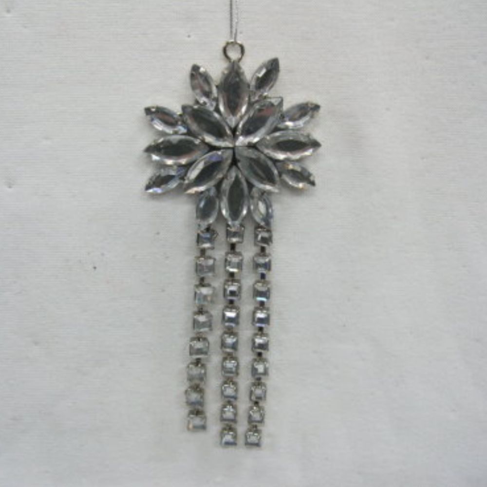 Trim a Home Jeweled Jubilee Metal Jewel Dangles Ornament - Flower price decreased by 48%