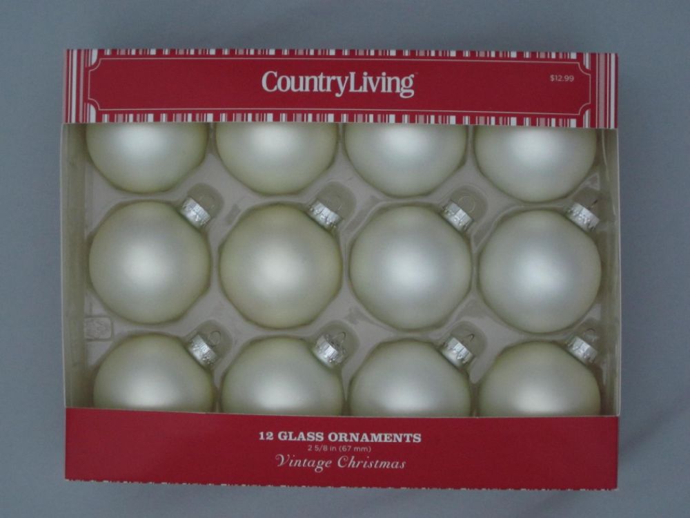 Country Living Vintage Christmas 12ct 67mm Glass Ball Ornaments at Kmart.com