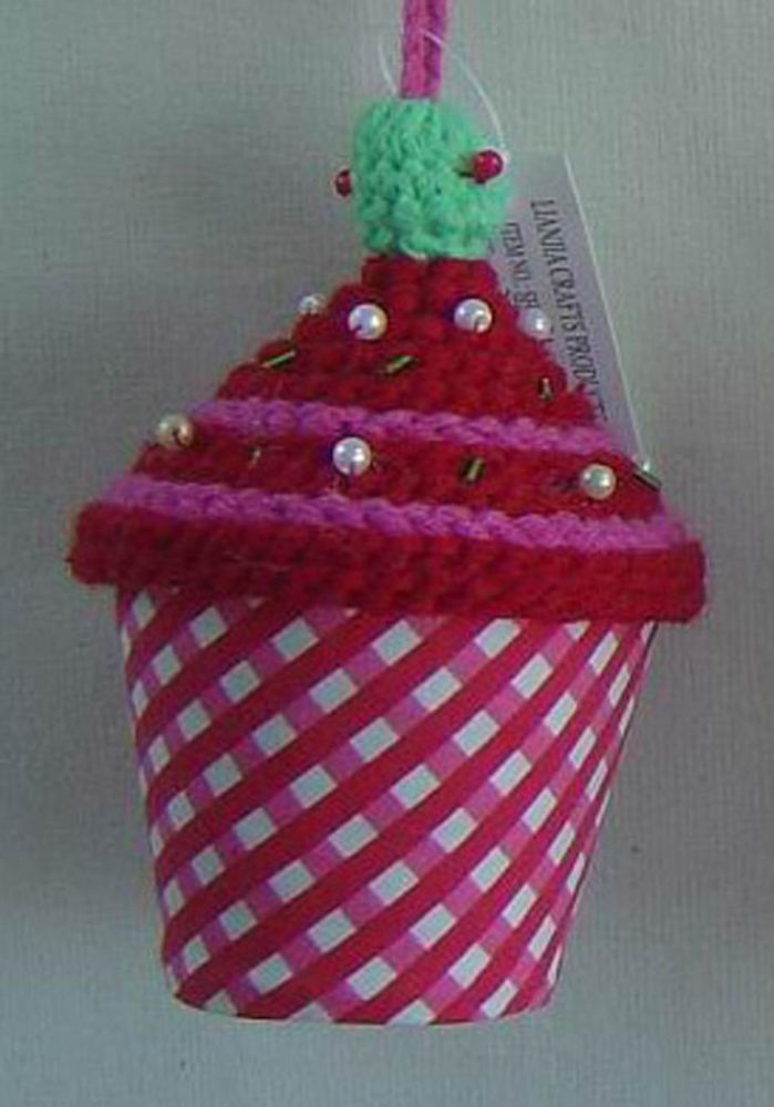 Country Living Homespun Holiday Fabric Tart Ornament - Checker Cup price decreased by 51%