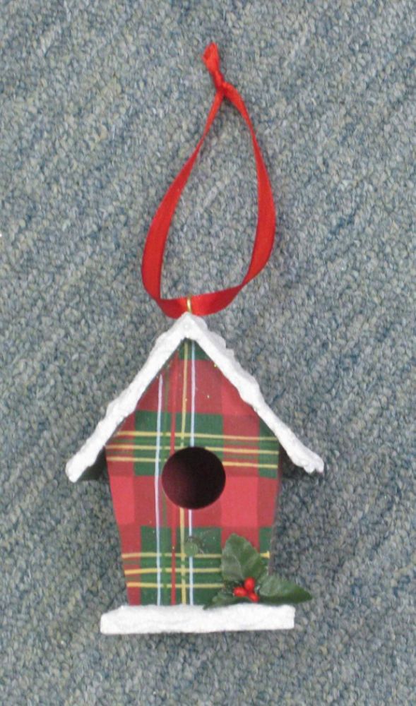Country Living Vintage Christmas 3D Wood Birdhouse Ornament price decreased by 51%