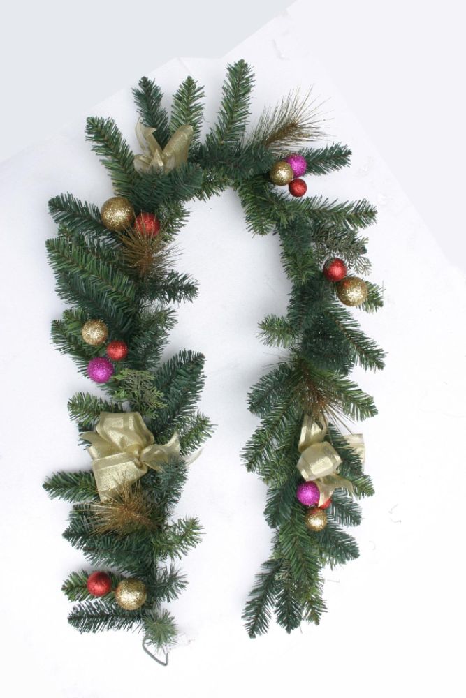 Ty Pennington Golden Adornments 6ft Ribbon and Cyder Garland at Kmart.com