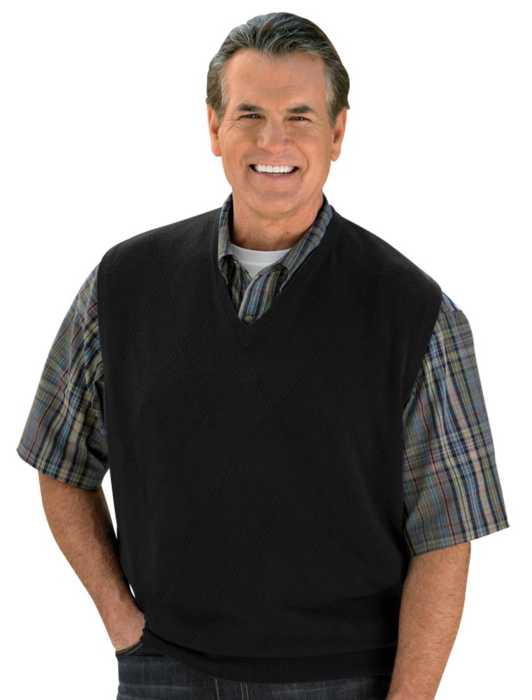 Harbor Bay Soft-Touch Diamond Sweater Vest at Sears.com