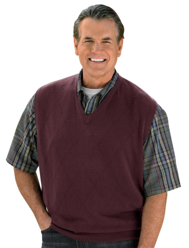 Harbor Bay Soft-Touch Diamond Sweater Vest at Sears.com