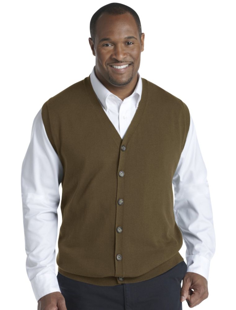 Oak Hill Button-Front Sweater Vest at Sears.com