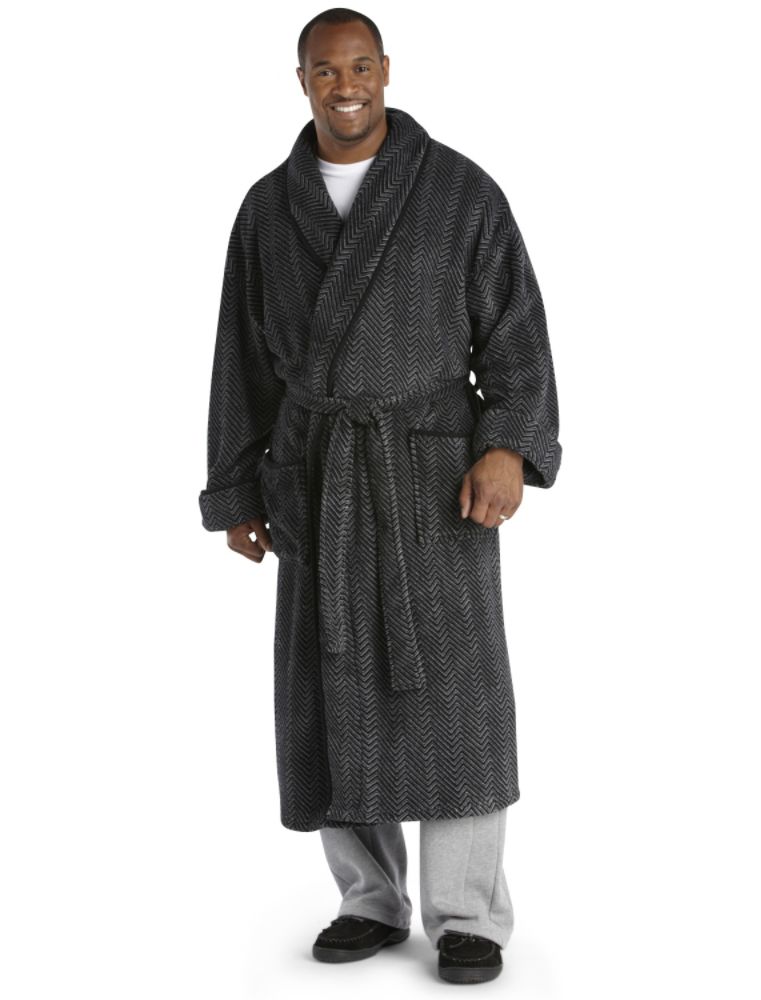 Harbor Bay Soft-Touch Herringbone Fleece Robe at Sears.com