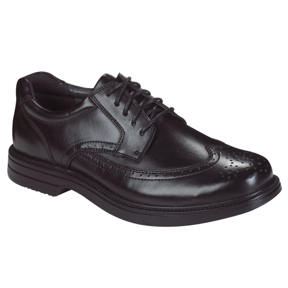 Deer Stags Men's Essex Wing Tip Dress Shoe - Black