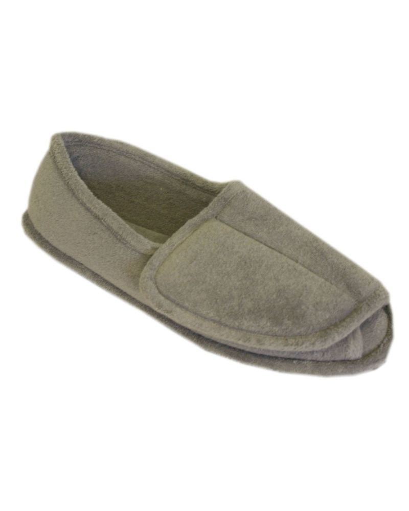 MUK LUKS® Men's terry adjustable open toe full foot Pearl Grey at Kmart.com