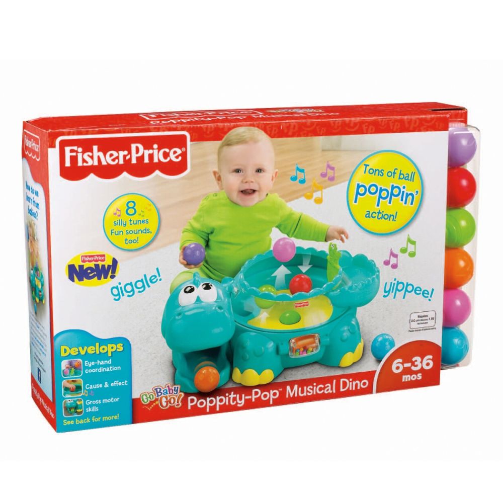 Fisher-Price Poppity Pop Musical Dino
