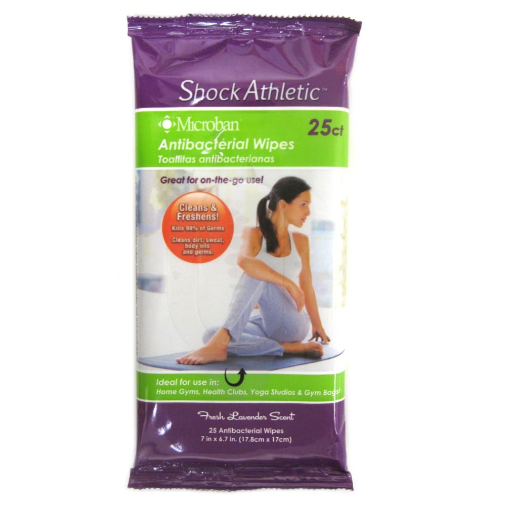 Shock Athletic 25ct Microban® Antibacterial Wipes at Kmart.com