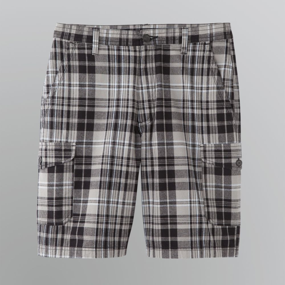 Basic Editions Men's Plaid Cargo Shorts at Kmart.com