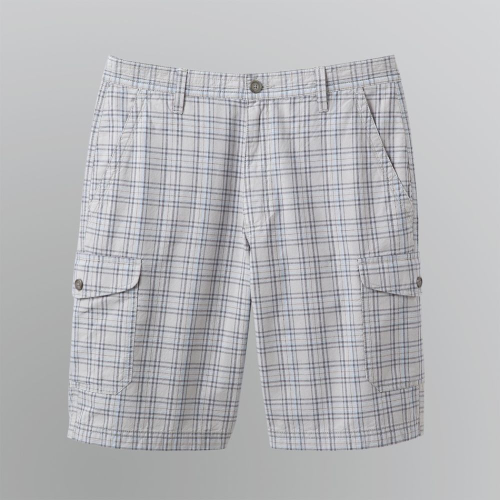 Basic Editions Men's Plaid Cargo Shorts at Kmart.com