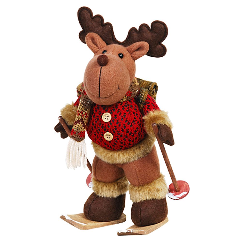 10" skiing moose