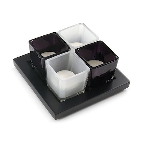 DonnieAnn Quad Contrast Tealight Holder,