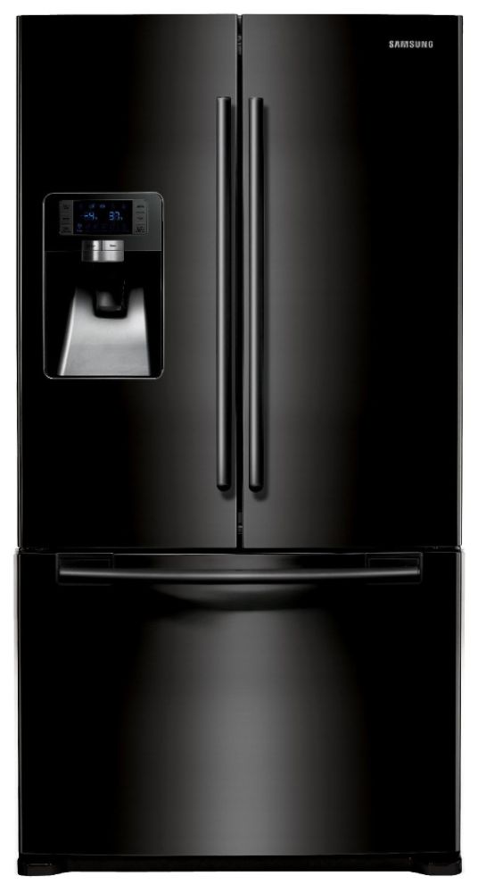 Samsung 23.0 cu. ft. Counter Depth French-Door Refrigerator  - RFG237AABP - Black                                                        