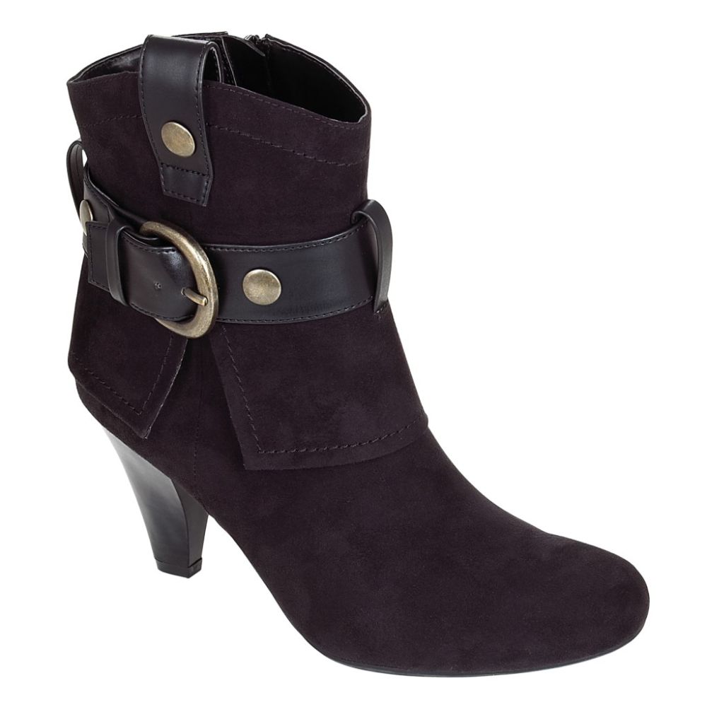 Attention Women's Rodeo Fold-Over Buckle Boot - Black at Kmart.com