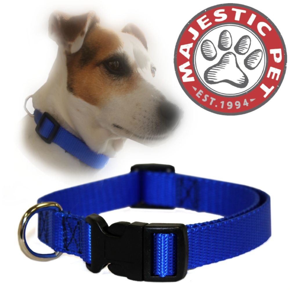 Majestic Pet 14in - 20in Adjustable Collar Blue, 40 - 120 lbs dog