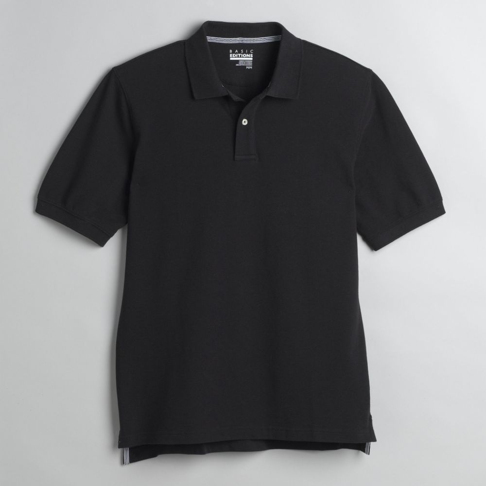 Basic Editions Men's Big & Tall Solid Pique Polo Shirt at Kmart.com