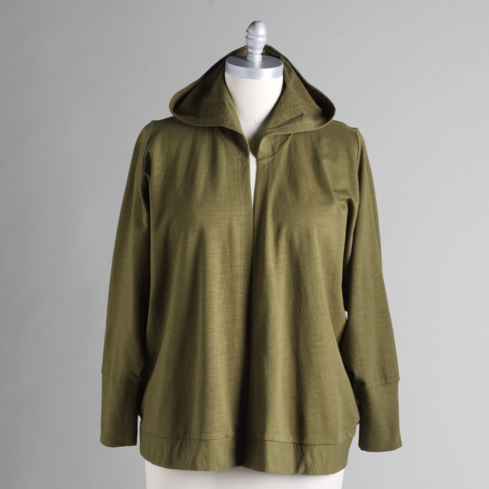 Beverly Drive Women's Plus Hooded Cocoon Topper
