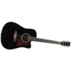 Spectrum AIL 128 Full Size Black Cutaway Acoustic Guitar