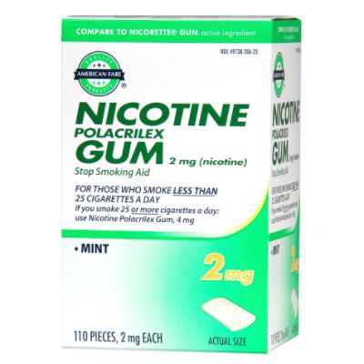 American Fare Stop Smoking Gum Mint 2 mg 110 Count at Kmart.com