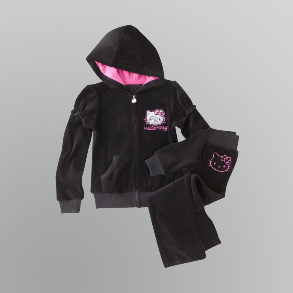 Hello Kitty Hooded Velour Sweat Suit