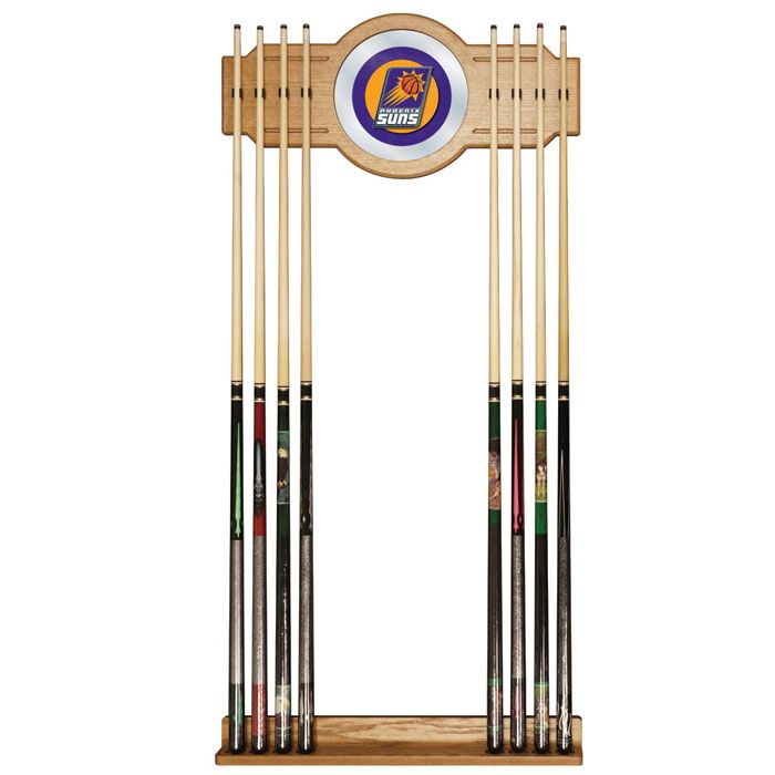 Phoenix Suns NBA Billiard Cue Rack with Mirror