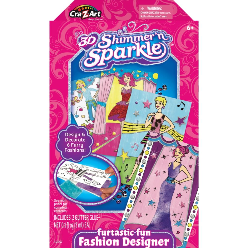 Cra-Z-Art 3D Shimmer 'N Sparkle Furtastic Fun Fashion Designer at Kmart.com