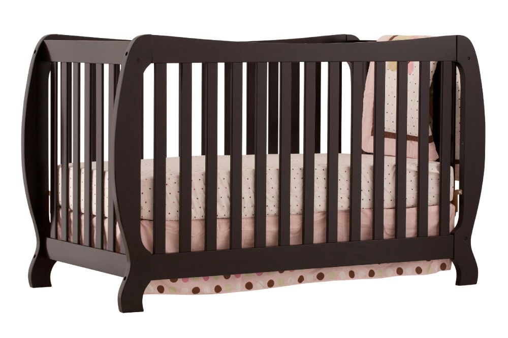 Stork Craft Monza II Fixed Side Convertible Crib  Black